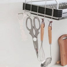 QUEEN nex Narae 5鉤廚具掛架, 銀色, 1個