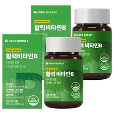 푸드버킷 활력비타민B 콤플렉스 45g, 90정, 2개