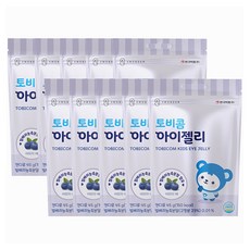 Tobicom 晶亮果凍, 藍莓口味, 10入