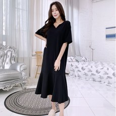 잘빠진 마들렌 반팔 플레어 원피스