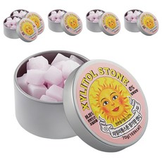 XYLITOL STONE Candy 韓國木糖醇小方糖 11 草莓, 6個, 70g