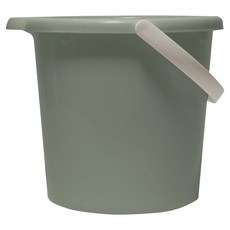 GINII 基尼 質感加厚手提水桶 12L(34.5 x 33.2 x 27.3cm) 600g, 莫蘭迪綠, 1個