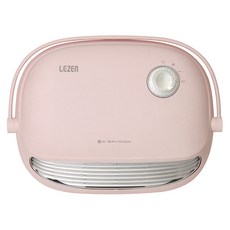 르젠 PTC 욕실 벽걸이 전기 온풍기, LZH-B12S-P, 핑크