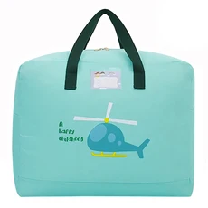 Vanibaby 加厚牛津布手提棉被收納袋, 直升機 綠色, 1個