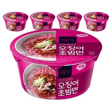 더미식 오징어 초빔면 컵 130g, 5개