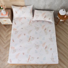 Hong Yew Bedding 鴻宇寢飾 雙人床包枕套組 美國棉授權品牌 300織 狐狸艾莉森 台灣製2306 可可