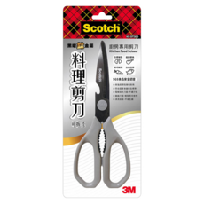 3M Scotch 黑曜鈦金屬料理專用剪刀 可拆式, 鈦金屬塗層, 方便水洗, 細密鋸齒, KS-DT300, 1支, 29 x 12 x 2cm