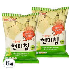 기름제로 현미칩 와사비맛, 60g, 6개