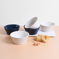 ROYAL VERREL 日常深碗麵碗 5入組, 1套, 混色