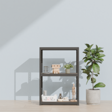 랙셈블 국내 제조 조립식 선반, 블랙, 3단