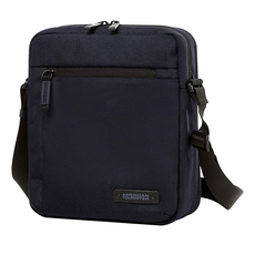 美國旅行者 AMERICAN TOURISTER VOLTA 斜挎包 多層收納 可調節肩帶 21 x 6 x 24.5cm, 海軍藍