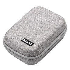 baona 包納 手機配件收納包 耳機 傳輸線 充電器 12 x 9 x 4cm, 不適用, 長方形 灰色, 1個