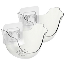 小麥購物 美妝蛋粉撲透明收納架 L2240, 透明色, 2個