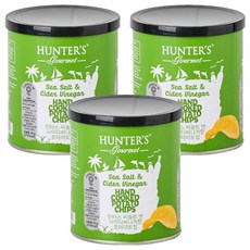 HUNTER'S Gourmet 獵人海鹽蘋果醋口味薯片, 3個, 40g