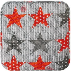 Hanil電氣 雙面電熱坐墊, 復古星星 橘色, 單人用(44 x 44 cm)