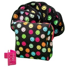 MakeUp Eraser 原創魔法卸妝巾迷你加大卸妝巾 7條套裝，含髮夾, 好心情組, 1組