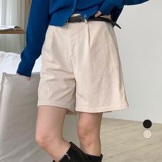 afinar 女款燈芯絨鬆緊帶五分褲