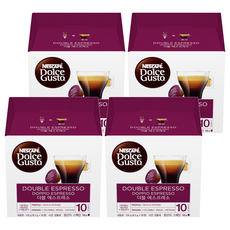 돌체구스토 더블 에스프레소 캡슐커피, 8.5g, 16개입, 4개