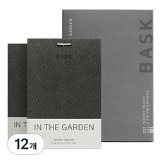 바스크 사쉐 시크릿포켓 방향제, 22g, 12개, 인더가든