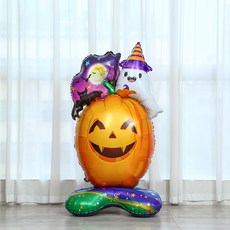 피앤비유니티 할로윈 초대형 스탠딩 풍선 호박, 혼합색상, 1개
