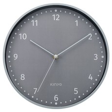 Kinyo 11吋謬時光靜音掛鐘 CL-223, 灰色