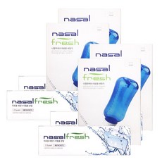 나잘후레쉬 의료용 코세정기 블루 300ml + 코세정용 분말 60p 세트, 4세트