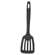 Home Chef 煎鏟 耐熱尼龍材質 適用於不沾鍋和琺瑯鍋, 黑色, 1支