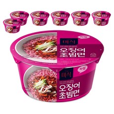 더미식 오징어 초빔면 컵 130g, 7개