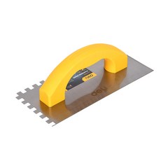 델리 툴즈 다용도 카본 스틸 라운드 손잡이 석고 흙손 미장도구 실버 EDL509310, 1개