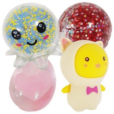 agaplus 軟Q LED章魚+閃亮+穿衣小雞+心跳蛋 觸感發展玩具, 隨機出貨