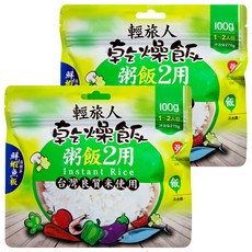 輕旅人 粥/飯兩用系列 乾燥飯 海帶芽鮮蝦魚板風味, 100g, 2包