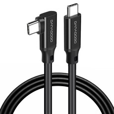 BARABOGO 三星Galaxy iPhone L型 USB3.2 Type-C轉Type-C GEN2 4k 高速傳輸線 20Gbps, 300cm, 1個, 黑色