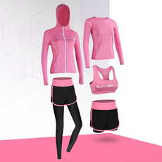 Market A 女性健身內搭CrossFit 5件式上下套裝