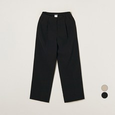 로엠 여성용 턱 세미와이드 슬랙스