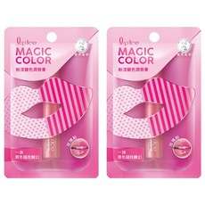 MENTHOLATUM 曼秀雷敦 粉漾變色潤唇膏 玫瑰粉 隨雙唇溫度變化, 2g, 2件