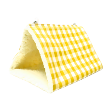 Lippy Parrot 鸚鵡用GORE-TEX柔軟材質格紋床 中型, 1個, 黃色