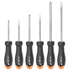 델리 툴즈 홈시리즈 일자 십자 드라이버 6종 세트 옐로우 HT1006C, 1세트