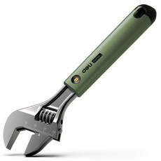 델리 툴즈 홈시리즈 몽키스패너 가정용 Adjustable wrench 그린 HT1508L, 1개