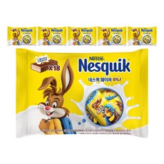 Nestle 雀巢 Nesquik 牛奶巧克力迷你威化餅 18入, 6個, 306g