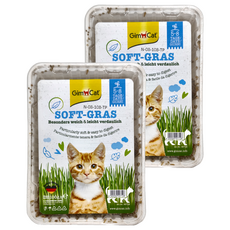 Gim Cat 俊寶俊喵 香味軟貓草 100g, 易消化, 富含多種纖維, 礦物質與葉綠素, 口感柔軟, 2盒