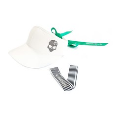 MONSTERG 女款高爾夫經典遮陽帽 MC21WV-13, WHITE, 1個