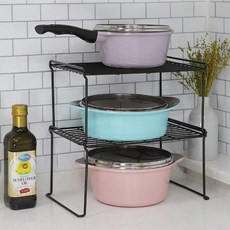 QUEEN nex IO 多用途組裝式層架 3入, 黑色