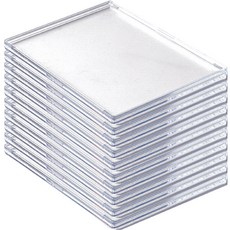 PYP 迷你按扣壓克力卡套, 10個, 透明