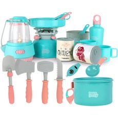 happyplay 擬真露營扮家家酒玩具組, 薄荷綠