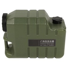 ShineTrip 山趣 宜飲露營水桶 15L, 軍綠色, 1個