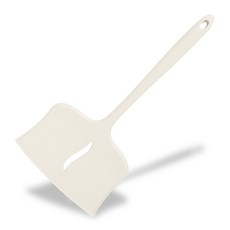 Grantz 耐熱矽膠寬版鍋鏟, 象牙白, 1個