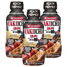 DAISHO 大逸昌 YAKIICHI 黑胡椒烤肉沾醬, 3個, 245g