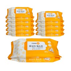 清潔 30 張無刺激性、無洗滌劑、乾淨的濕布, 10片