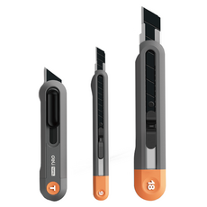 deLi 得力 家用系列美工刀 黃色 T型+9mm+18mm組 HT4003C, 1套