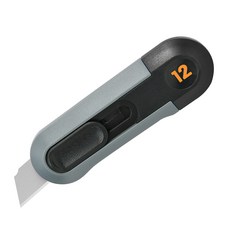 델리 홈시리즈 커터칼 그레이 12mm EHT4007, 1개